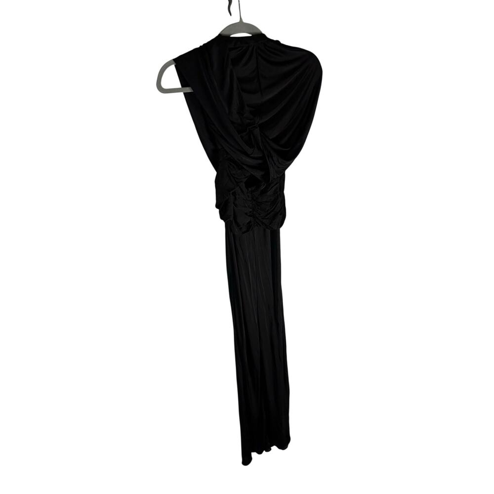 Saint Laurent Hooded Dress Halter Maxi Evening Formal Statement Party Runway Sz0 - Picture 7 of 12